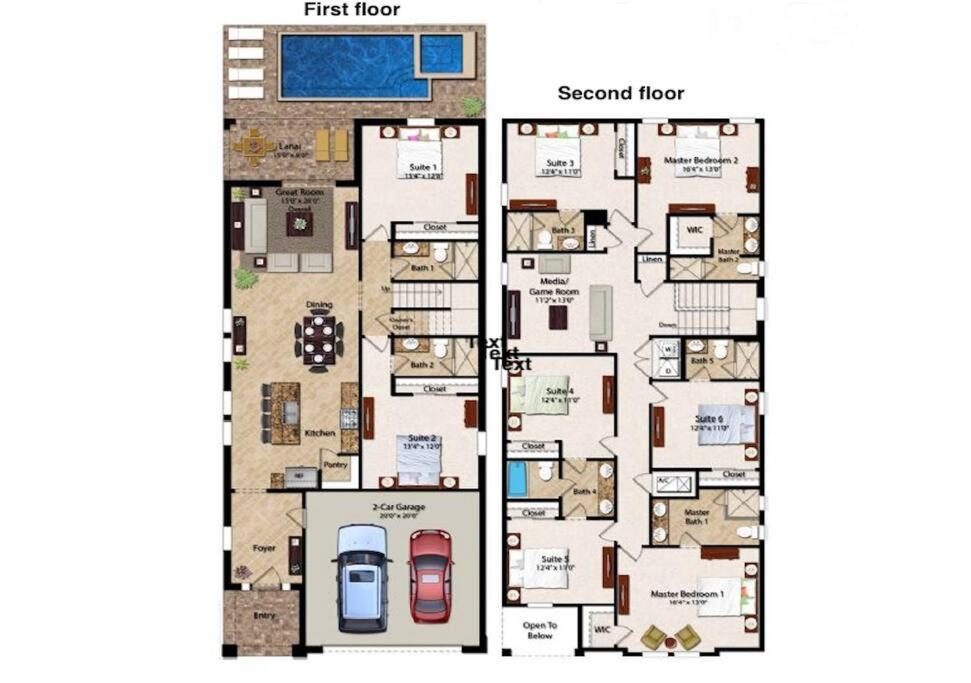 551-Luxury 8 Bedrooms Villa Pool& Spa-Movie Room Orlando Exterior foto